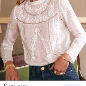 Sezane Berenice Blouse Shirt size 38